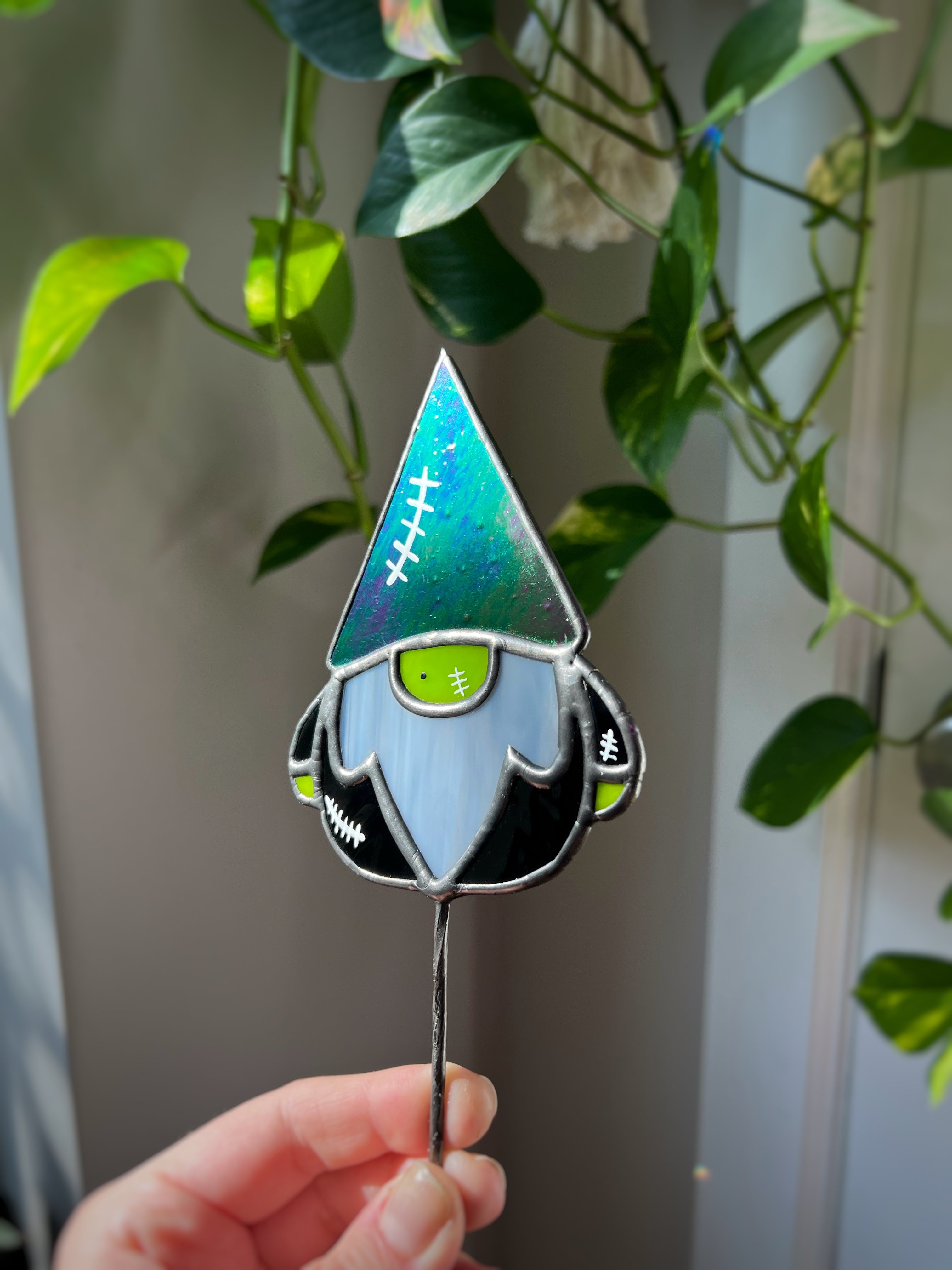 Frankenstein’s gnome iridescent hat