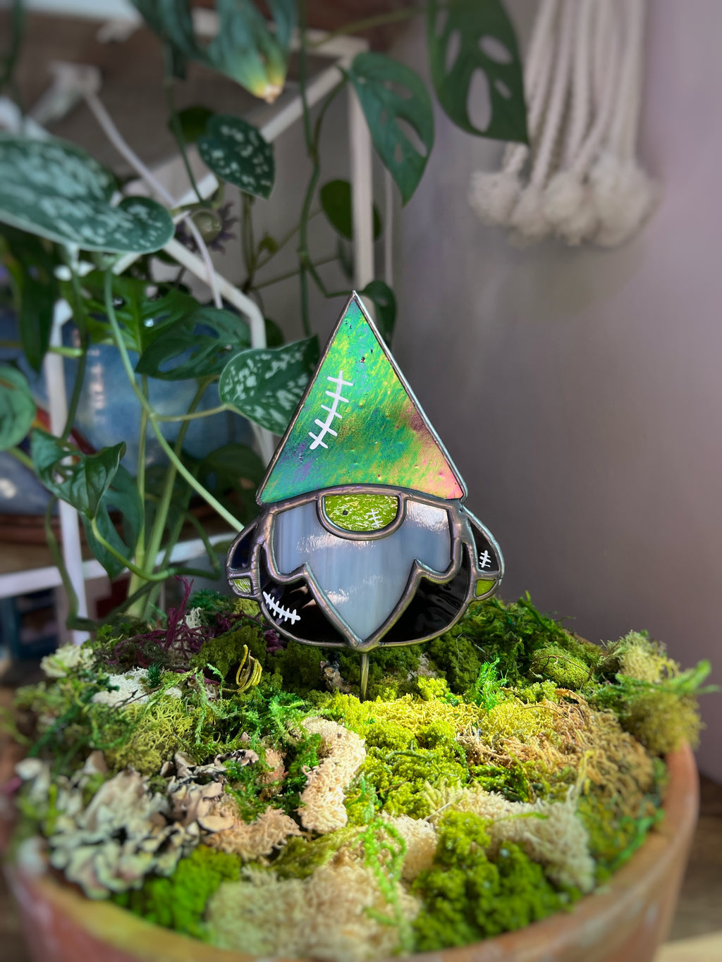 Frankenstein’s gnome iridescent hat