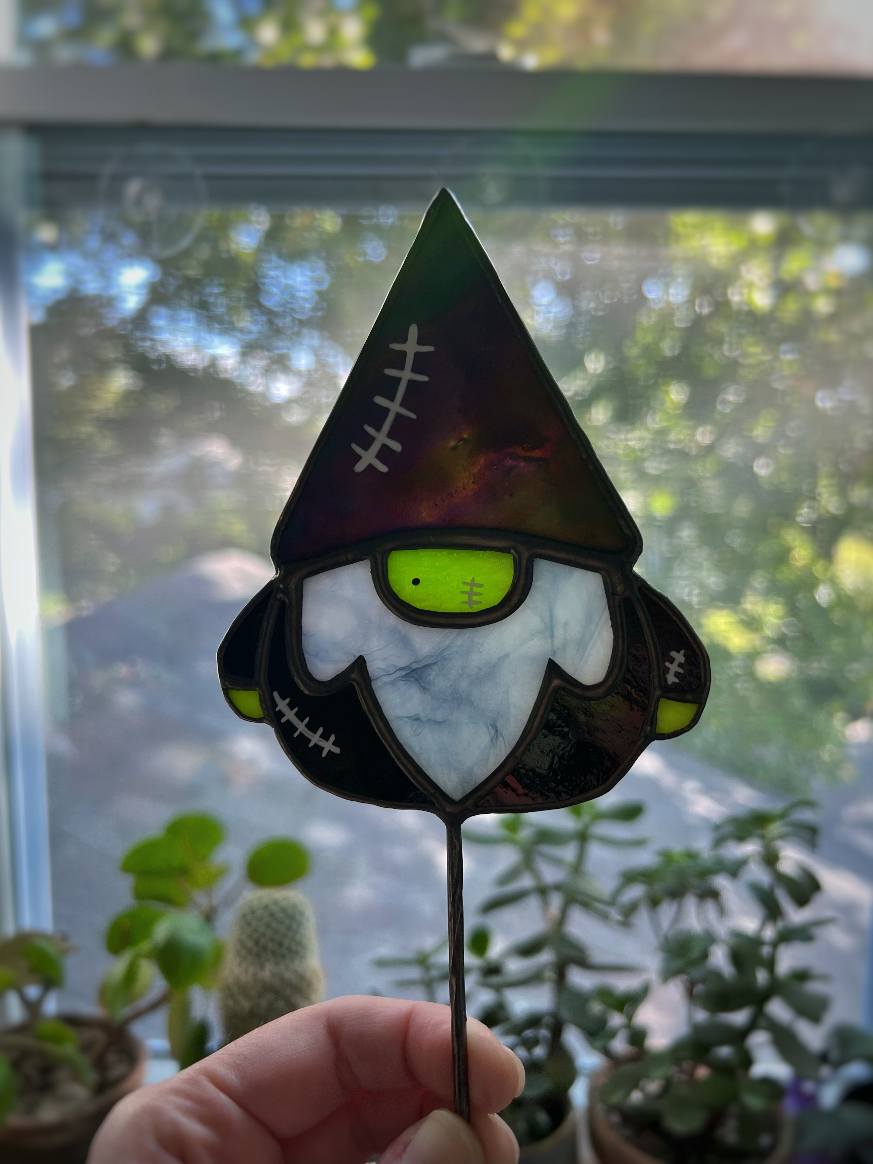 Frankenstein’s gnome iridescent hat