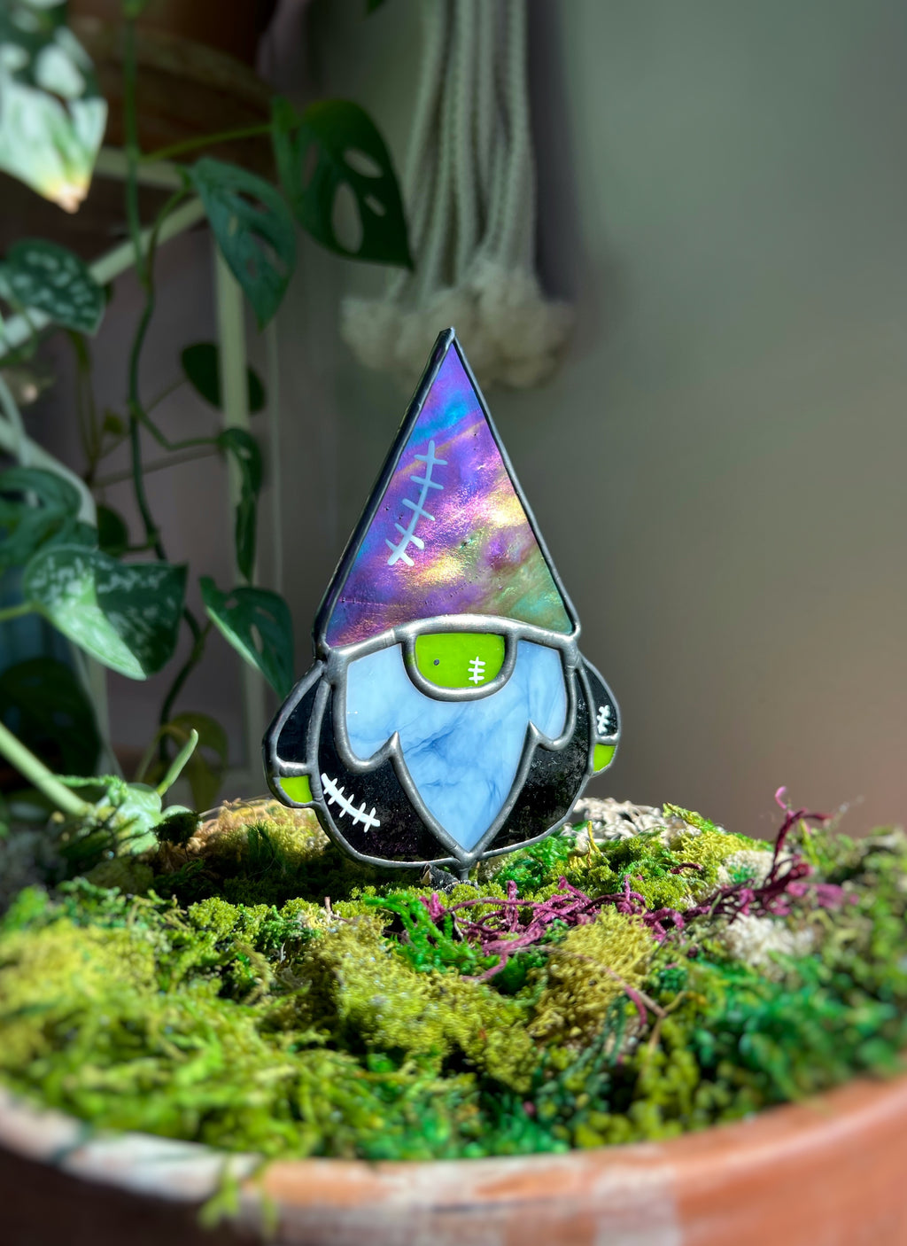 Frankenstein’s gnome iridescent hat