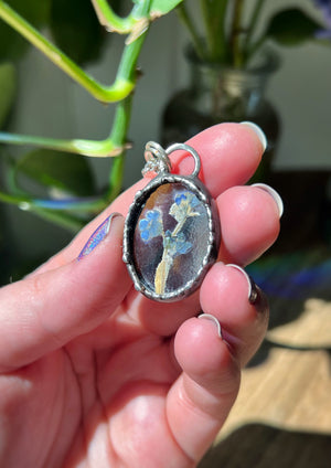 Forget-me-not necklace