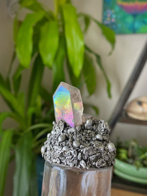 Angel aura Quartz stash jar