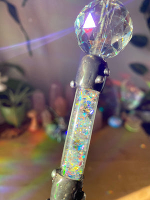Fairy vial spinner clip wand