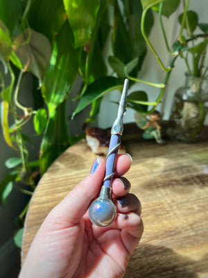 Aura amethyst clip wand