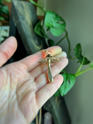 Large Casted Mushroom necklace