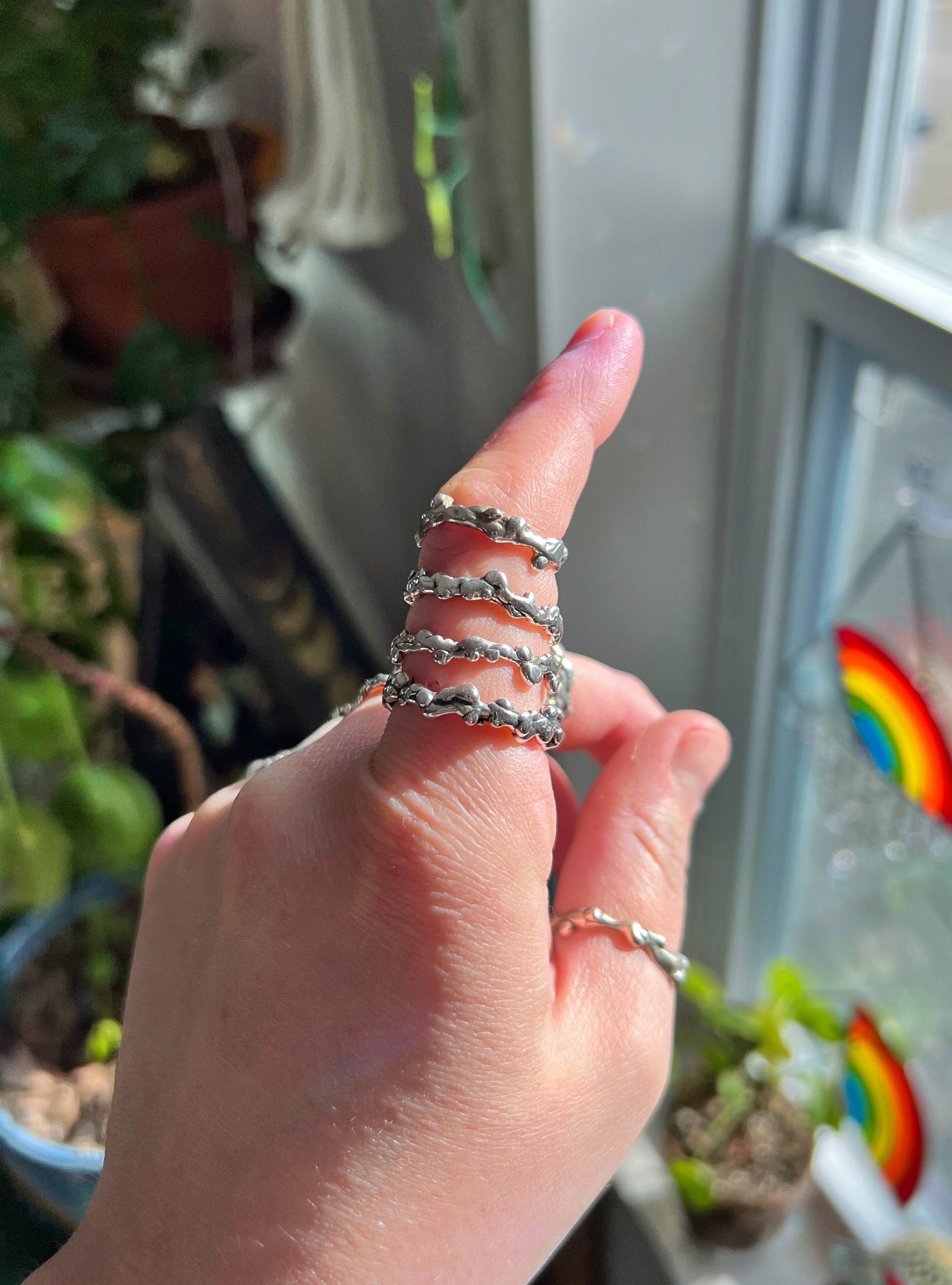 Drippy casted ring