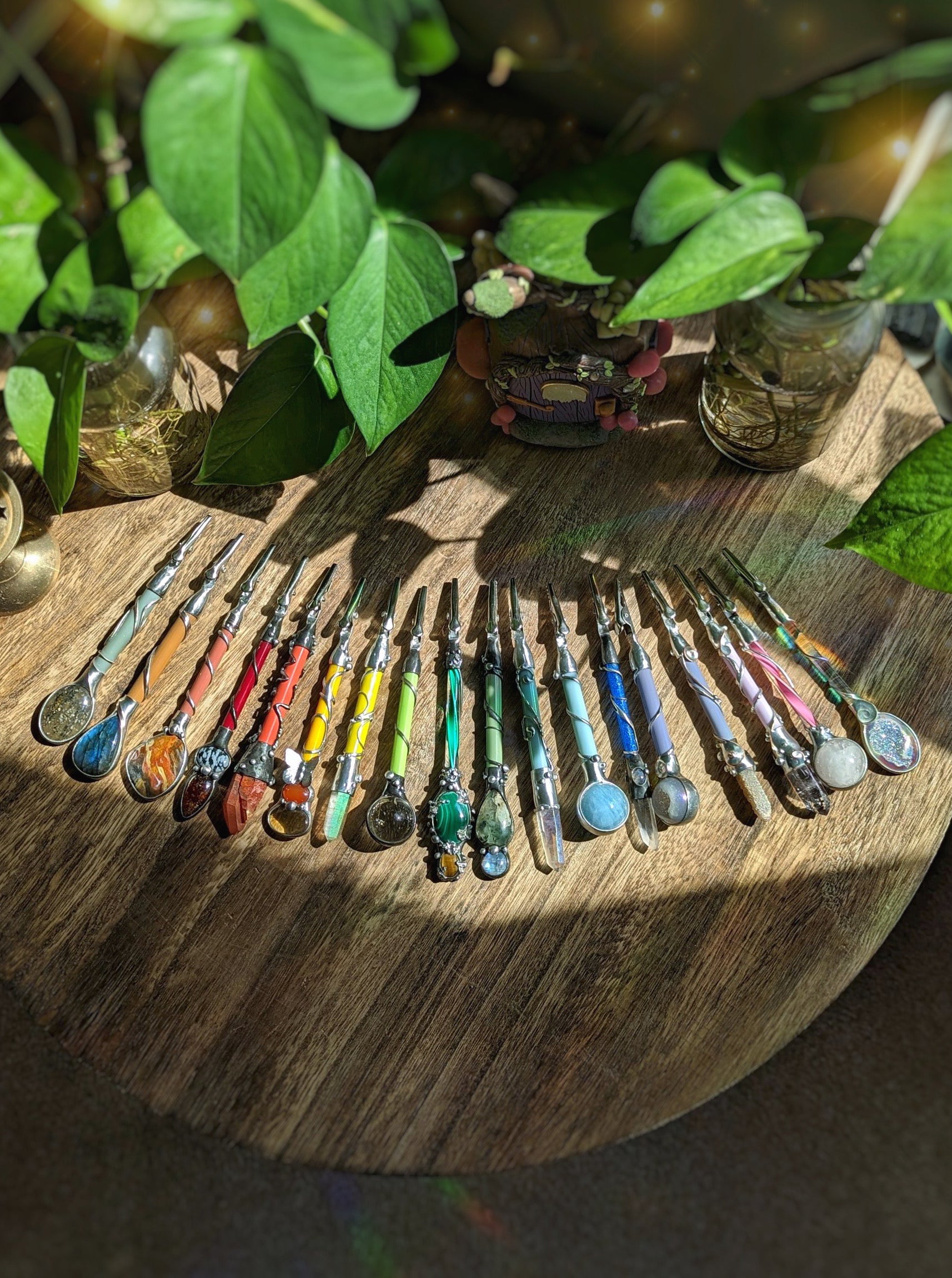 Angel aura quartz clip wand
