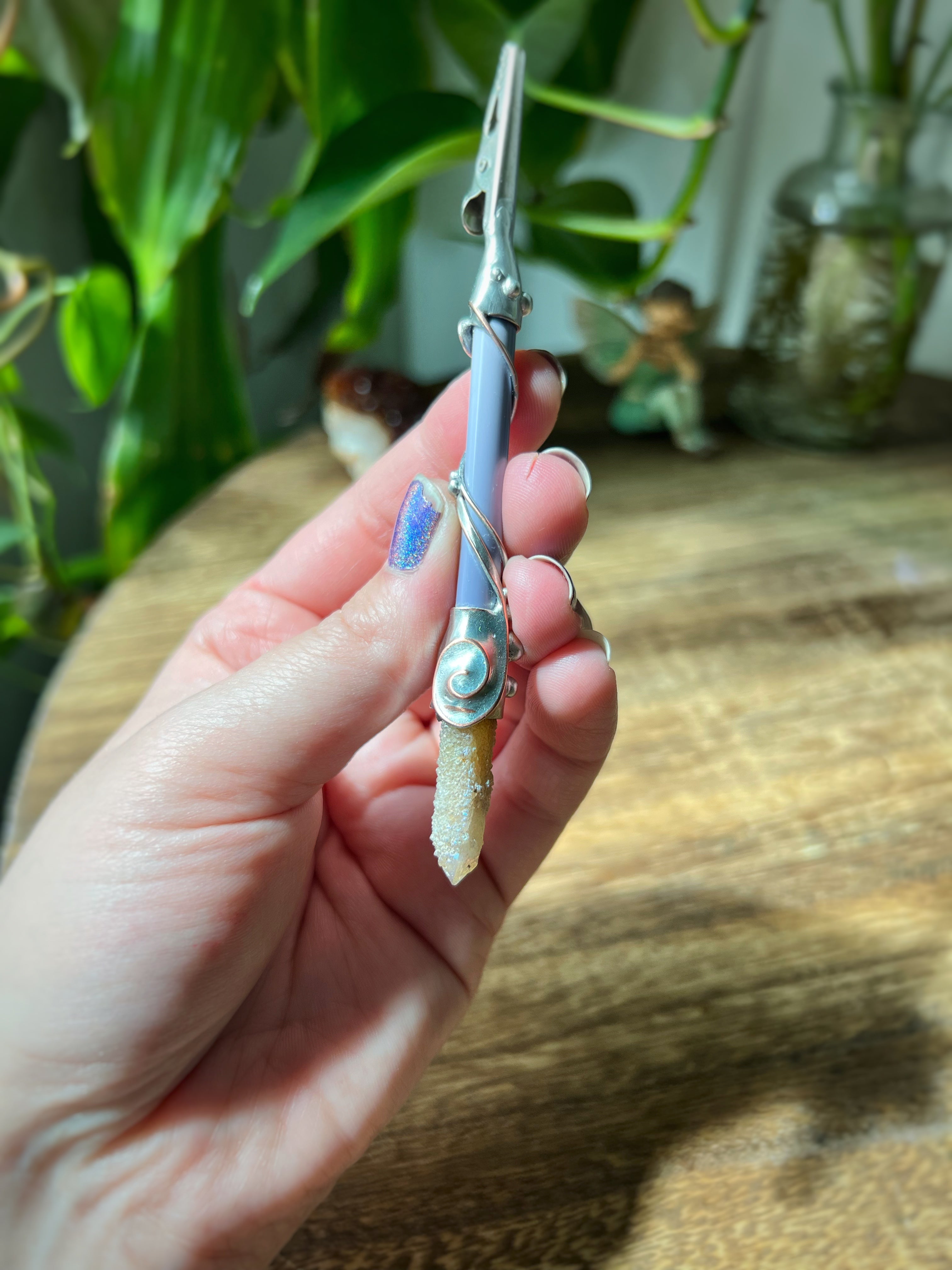 Spirit quartz clip wand