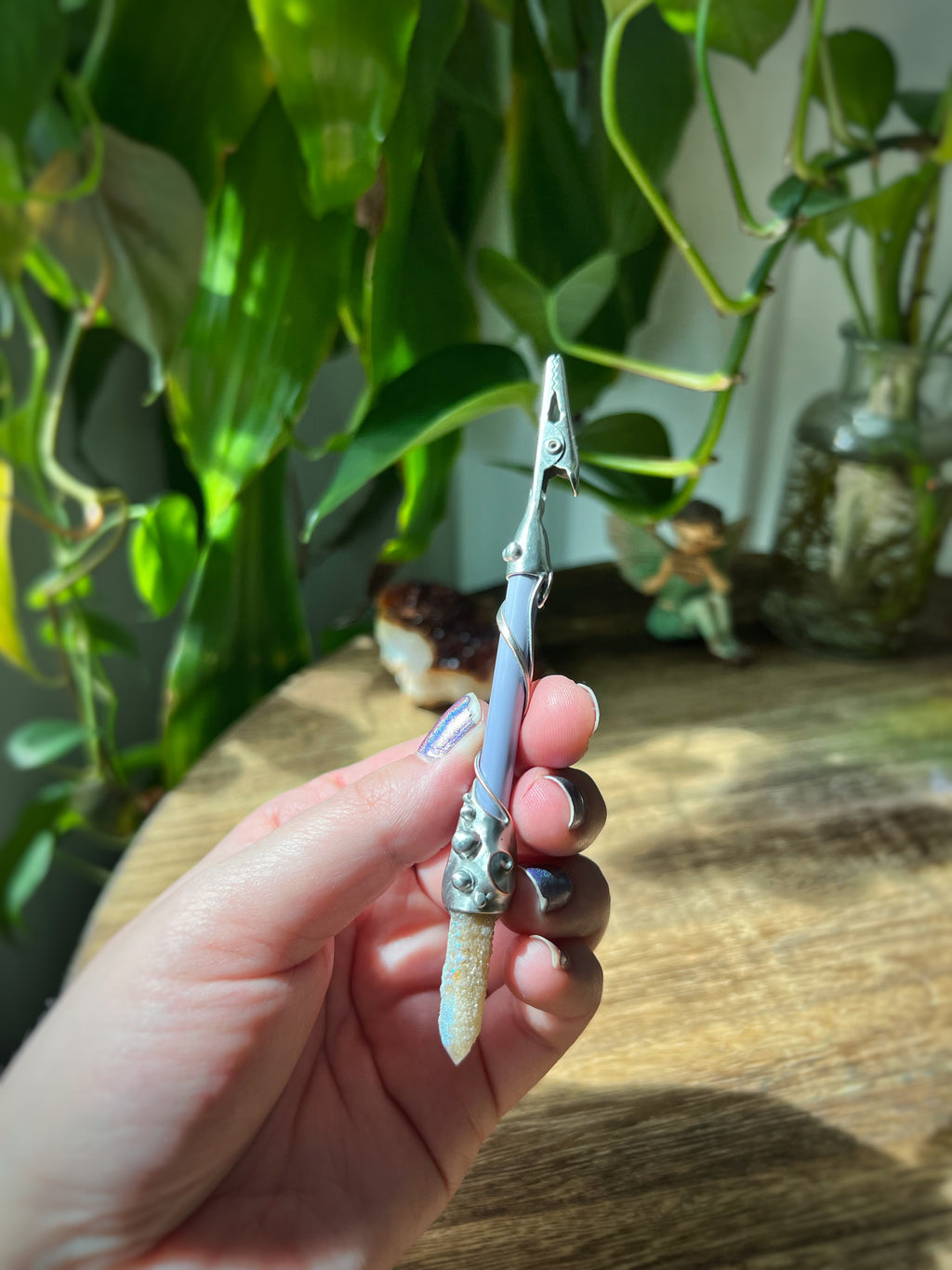 Spirit quartz clip wand