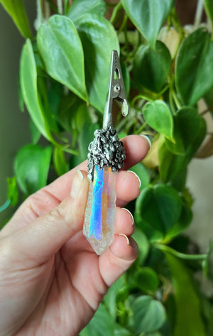 Angel aura quartz clip wand