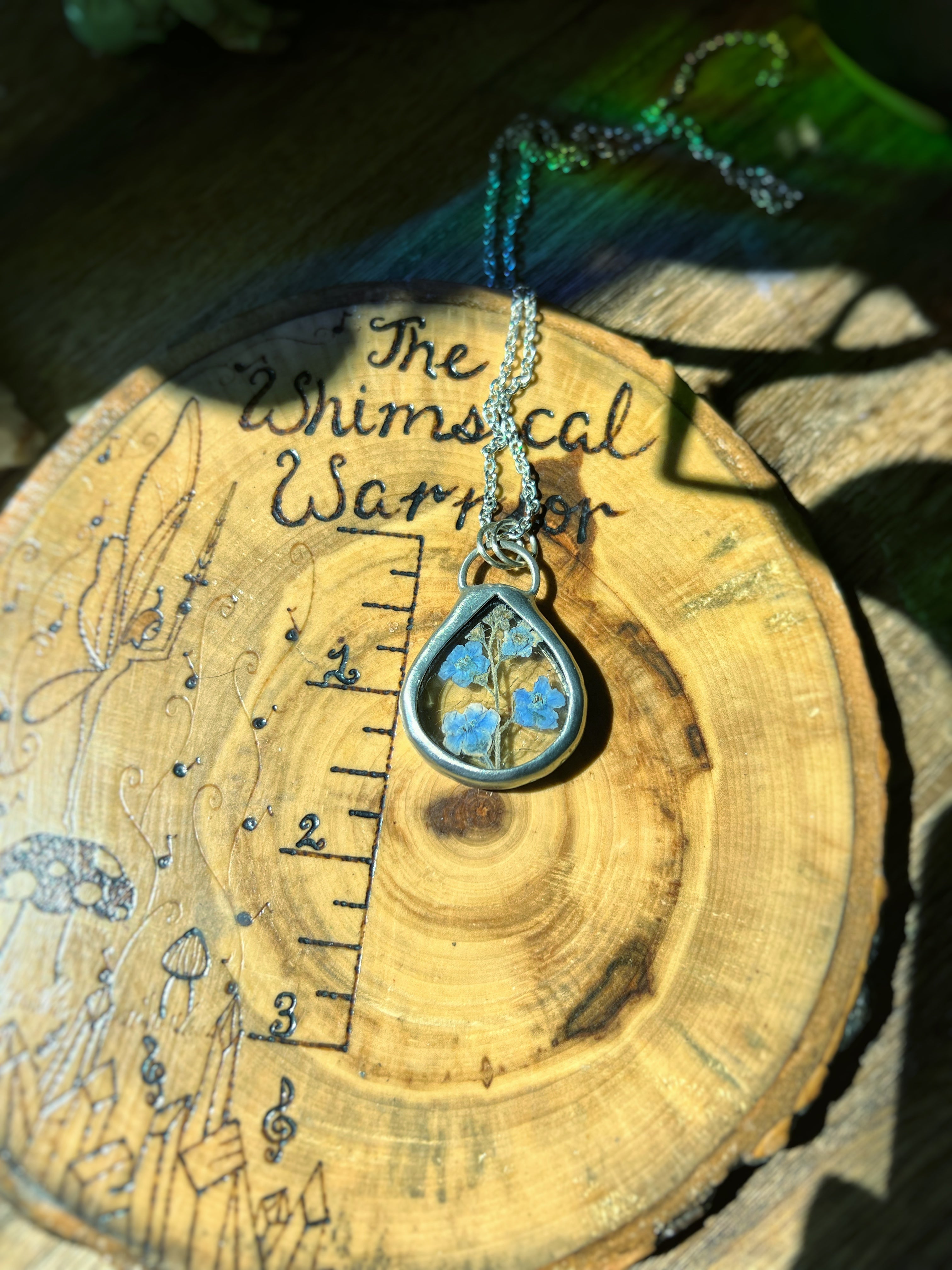 Forget-me-not necklace