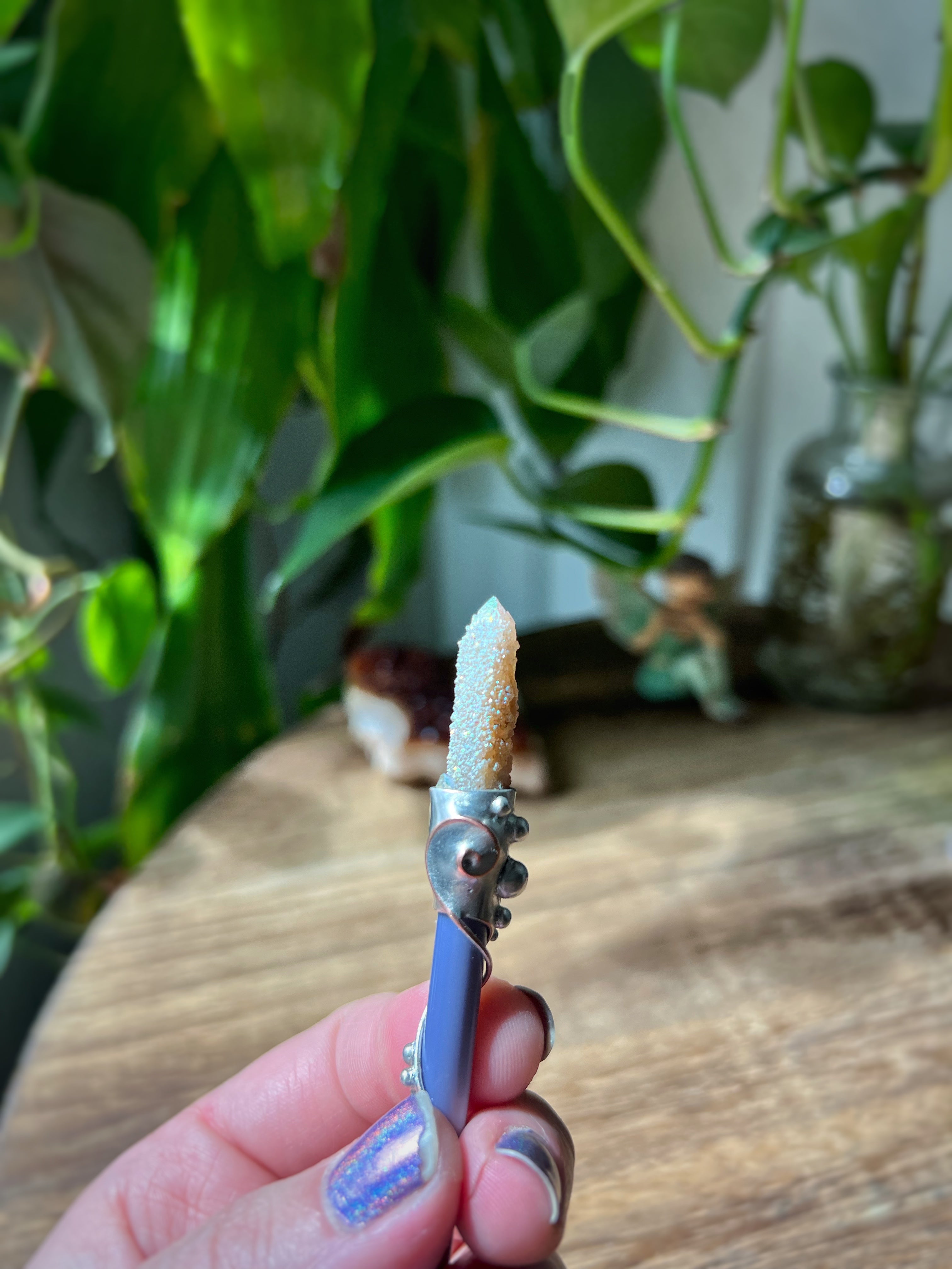 Spirit quartz clip wand